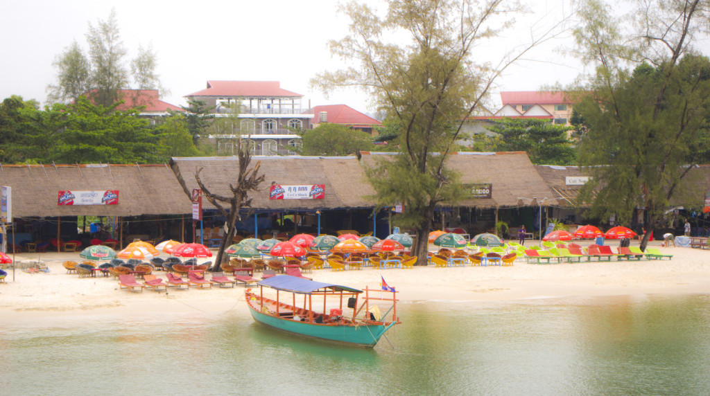 boat and beach Sihanoukville