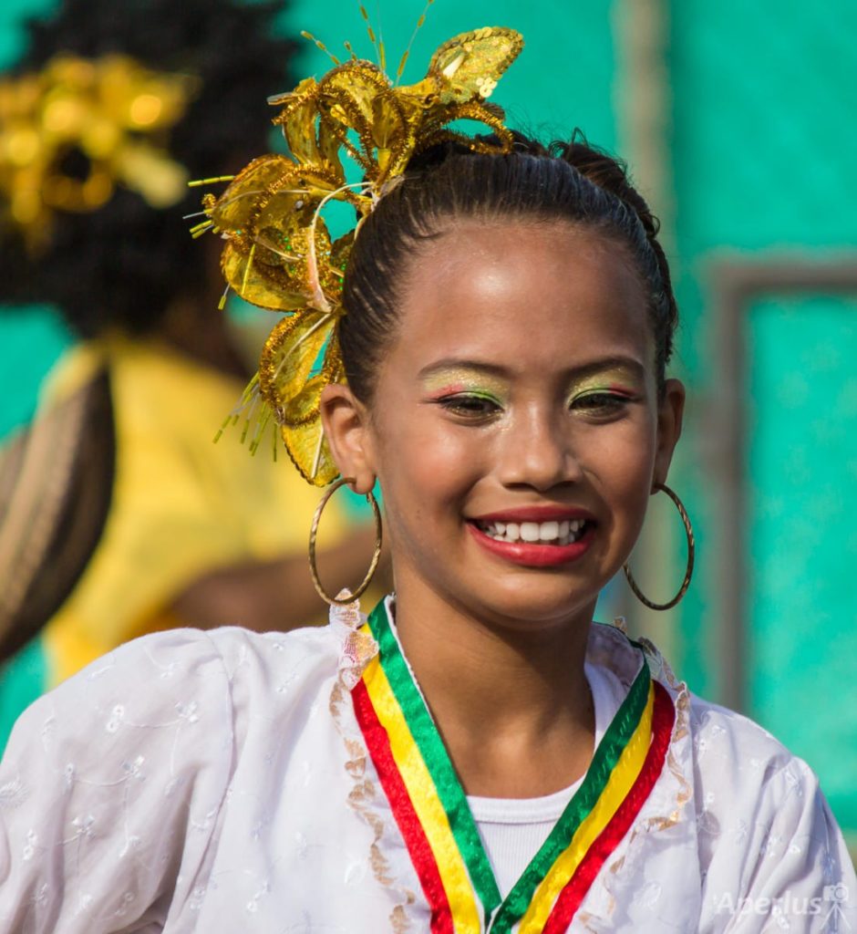 Barranquilla Carnivallittle girl smiling