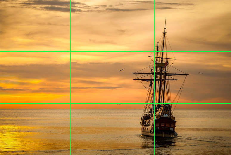 aesthetic composition rule of thirds photography