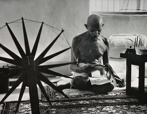Gandhi by Henri Cartier-Bresson