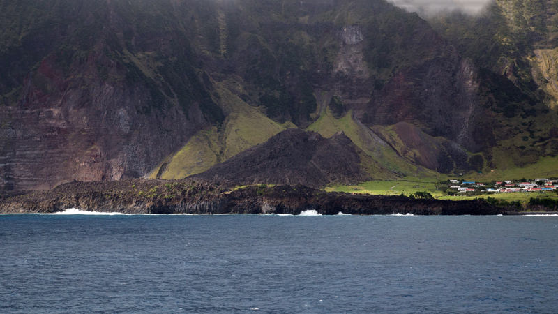 Tristan de Cunha, Saint Helena. Most isolated island in the world.