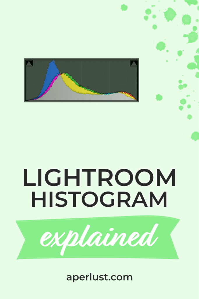 Explicación del histograma de Lightroom Pinterest