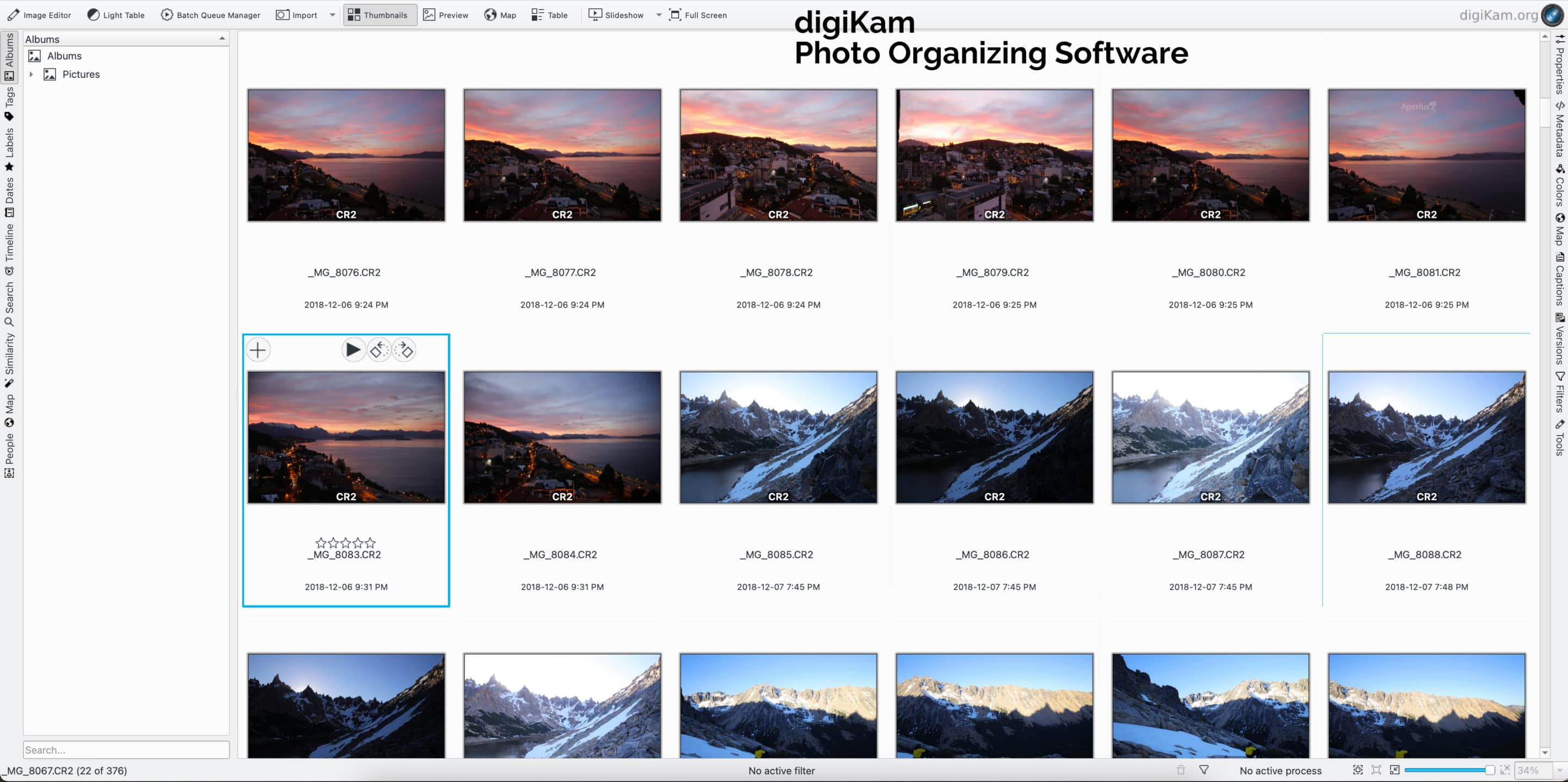 digiKam free photo organizer screen shot