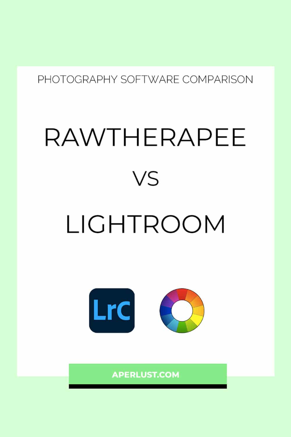 RawTherapee vs Lightroom Pinterest Pin