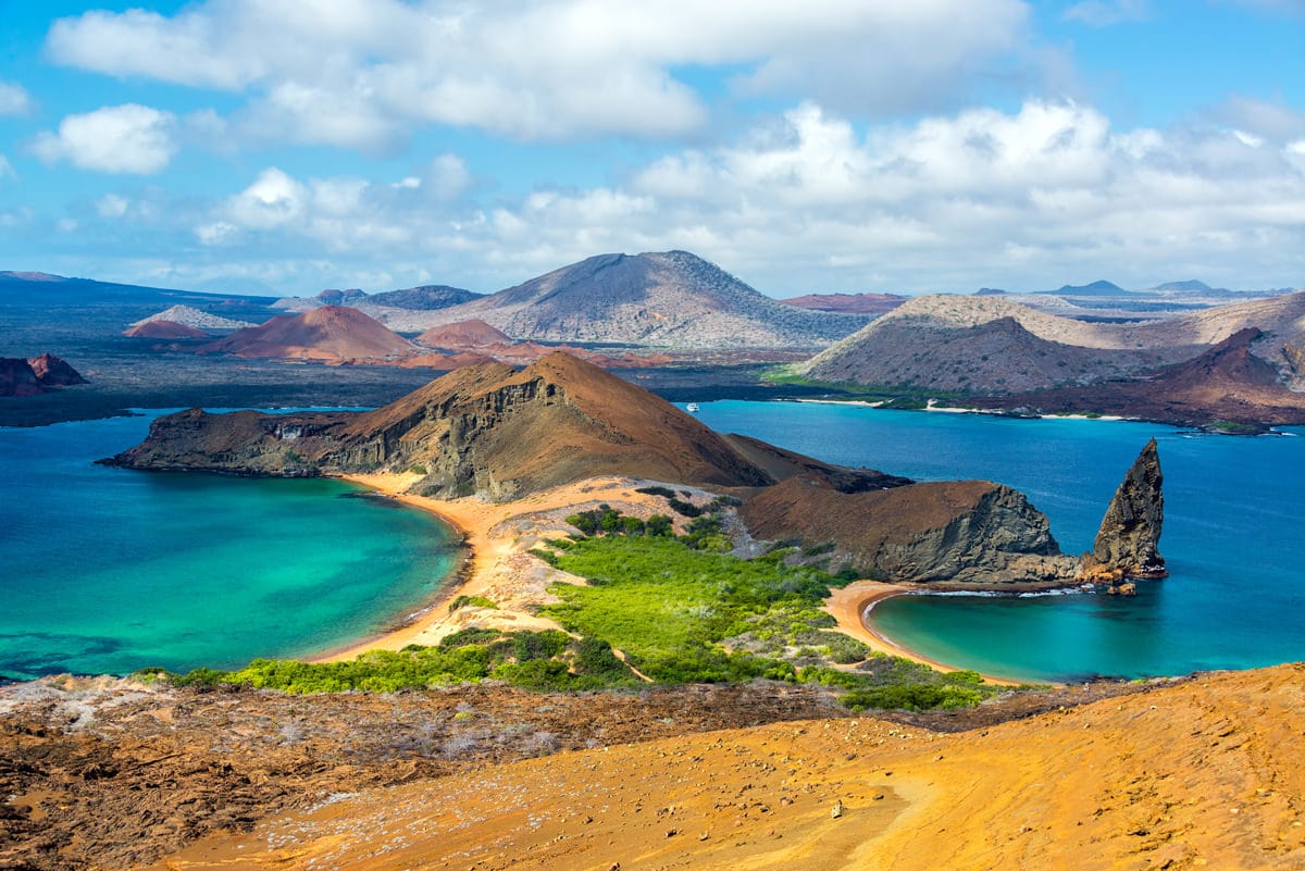 scenic view in Bartolome Island, Galapagos
