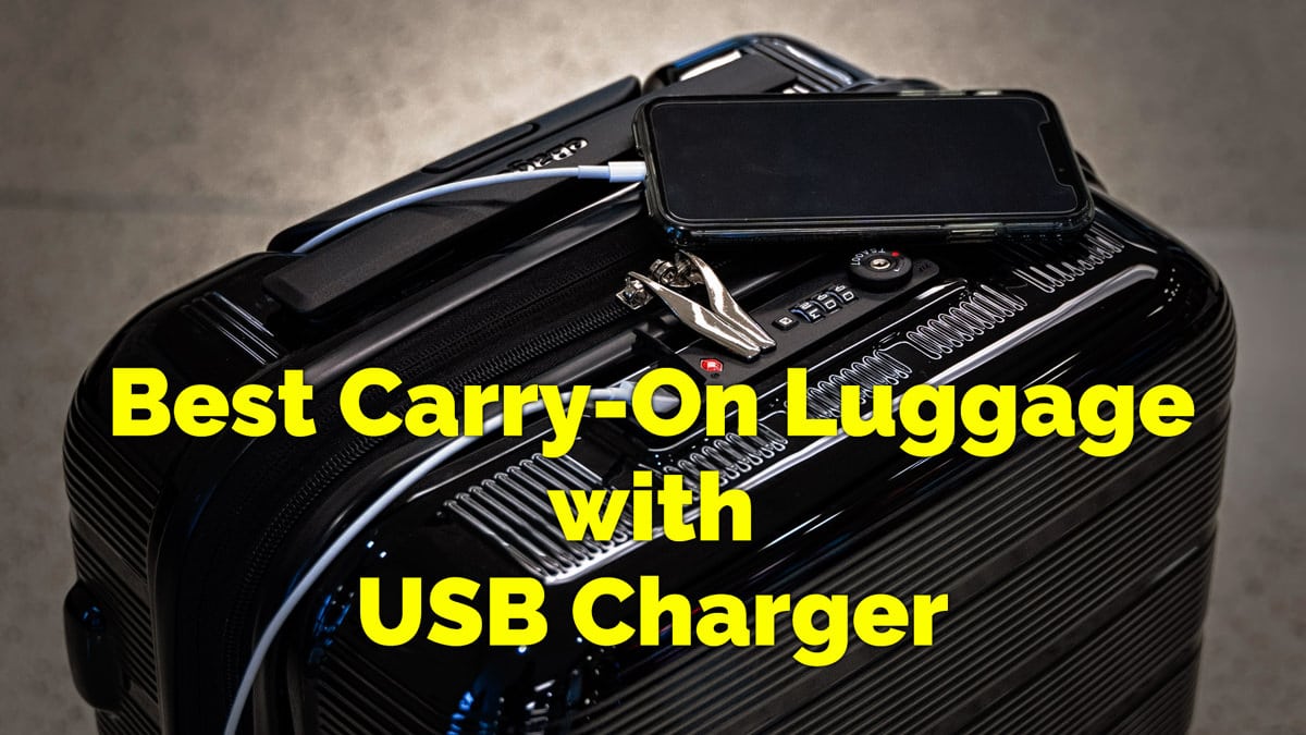 10 Carry-On Luggage with USB Charger and Port