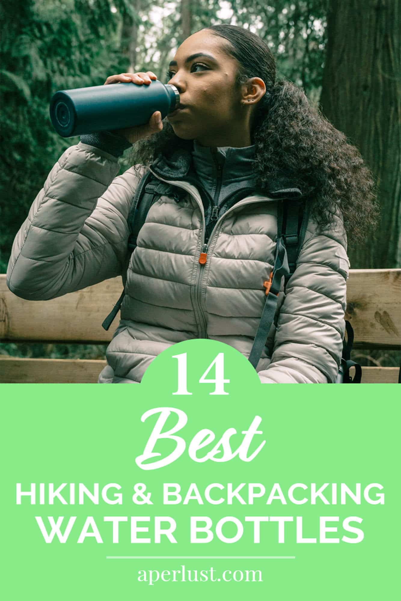 14 best hiking and backpacking water bottles Pinterest pin