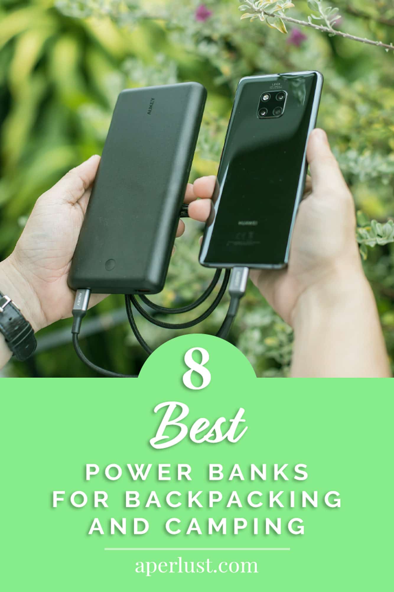 8 best power banks for backpacking and camping Pinterest Pin